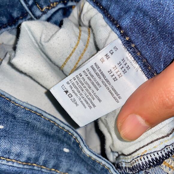 American Eagle Next Level Flex Blue Denim Original Boot Bootcut Jeans Size 31x31 - Picture 8 of 8